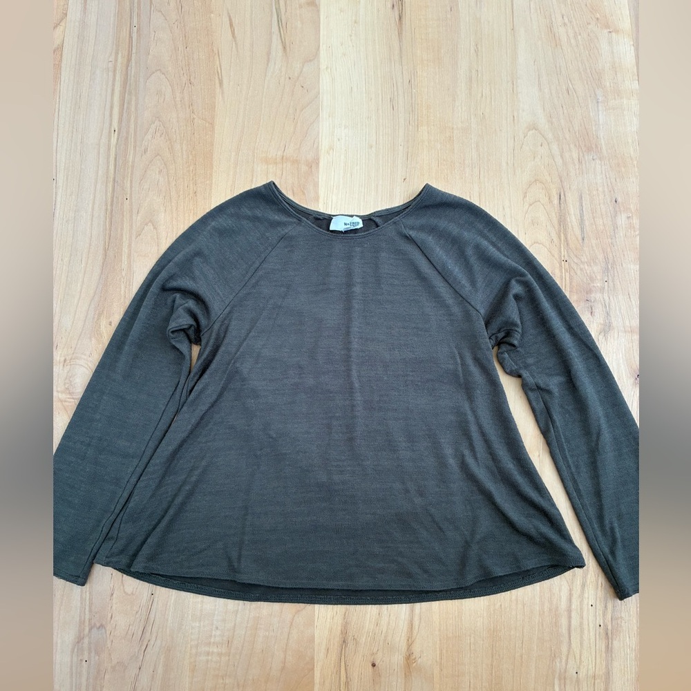 Aritzia Wilfred Women's Long Sleeve Top - Dark Green